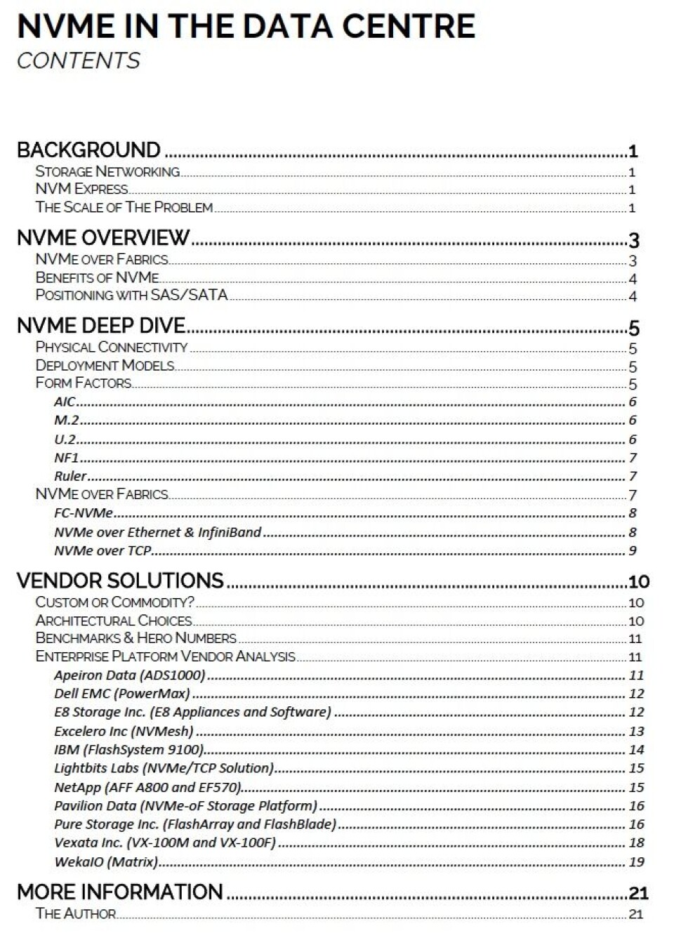 Nvme Specification.pdf NVMe in the data centre. A right riveting read