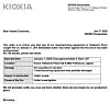 Kioxia letter to customers